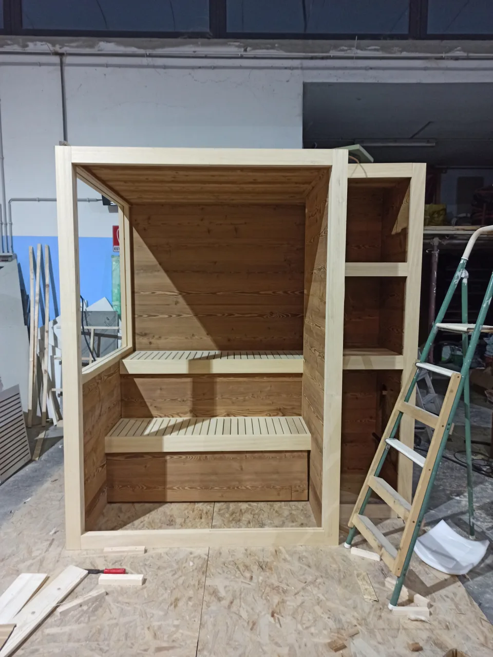 Sauna Collegno realizzata su misura