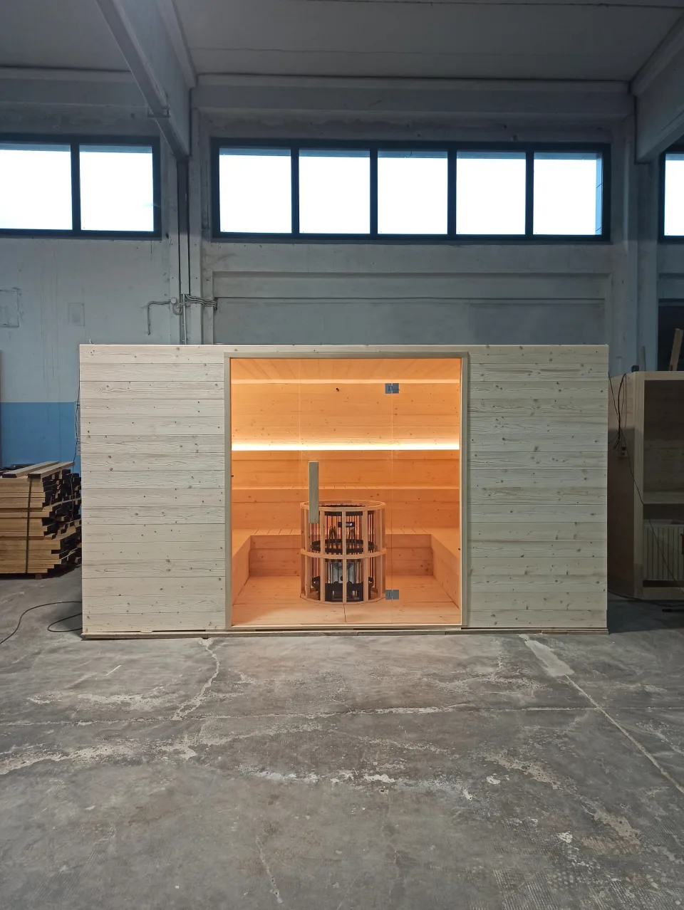 Sauna in Trentino realizzata su misura